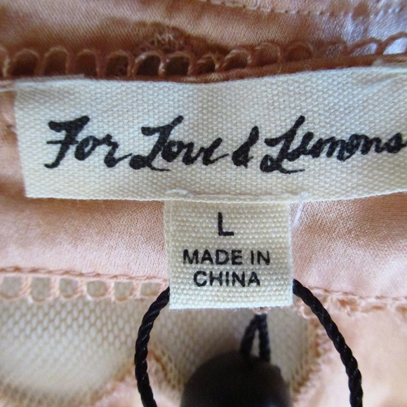 FOR LOVE & LEMONS X JAMIE KING SATIN BRA SIZE L - Picture 4 of 7